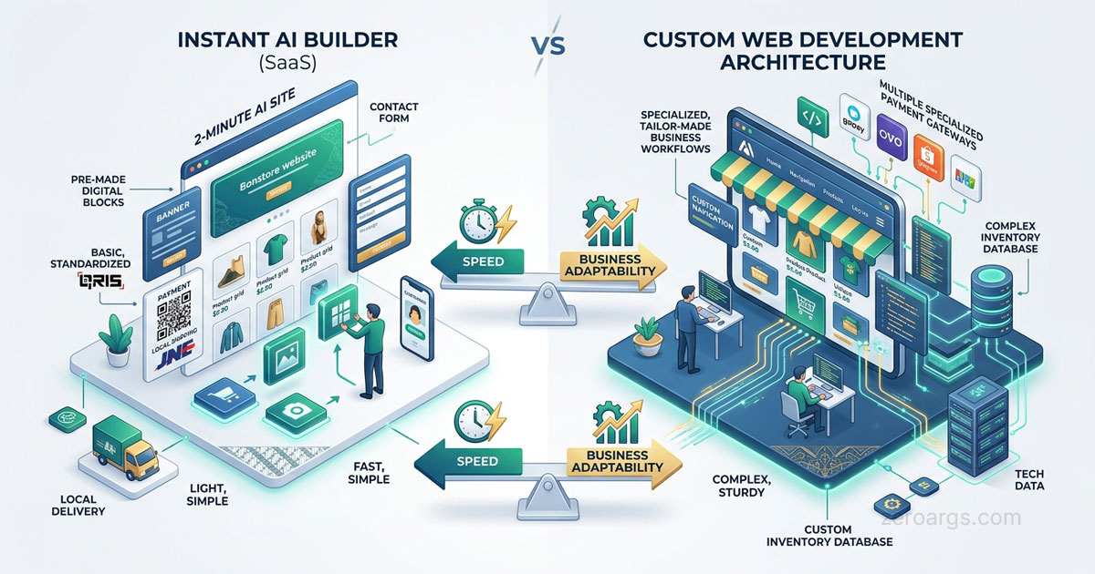 Platform Website Toko AI vs Jasa Custom untuk UMKM