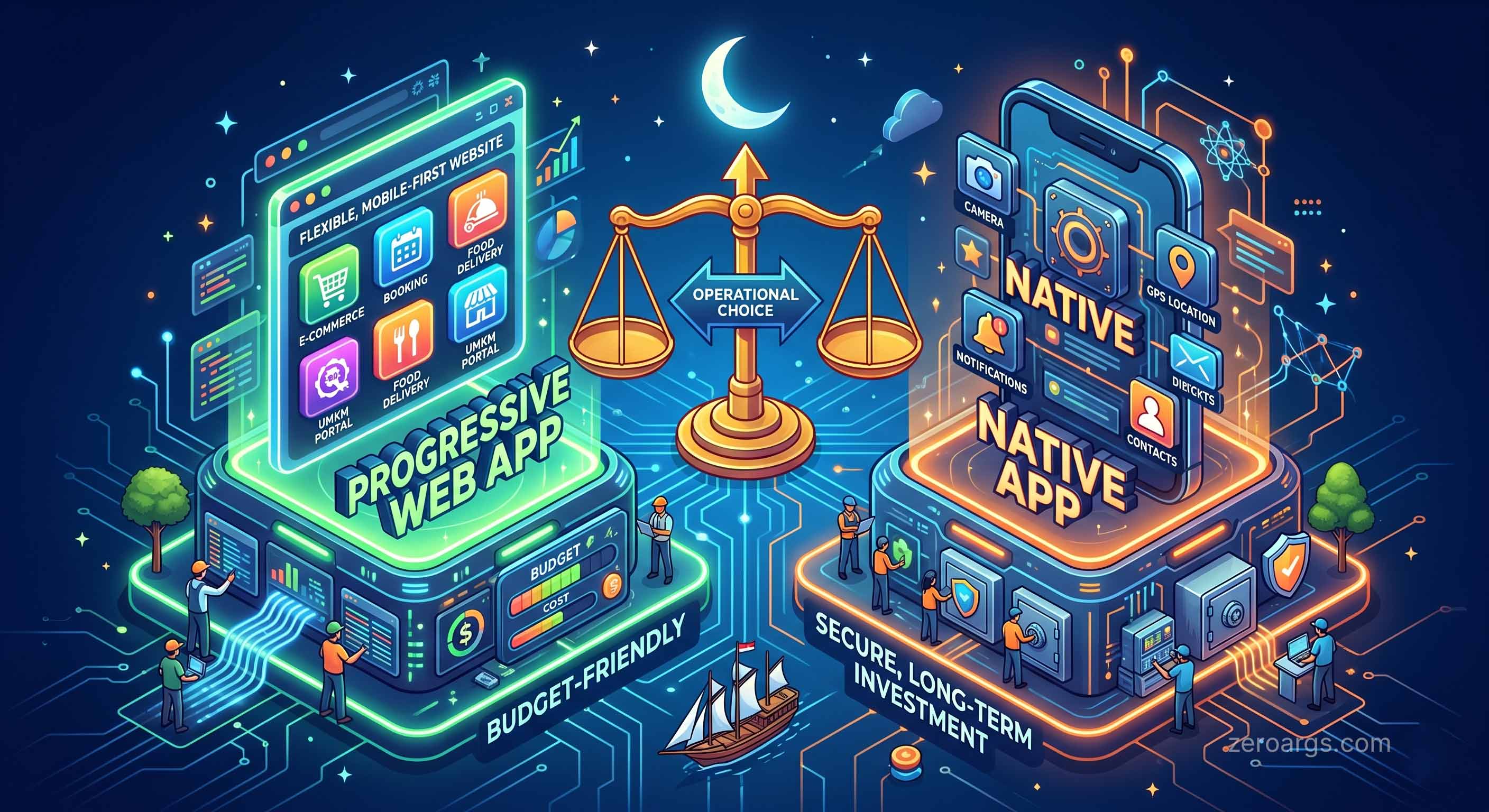 PWA untuk bisnis Indonesia: kapan pilih web, bukan native